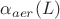 $\alpha_{aer}{(L)}$