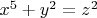 $x^5 + y^2 = z^2$