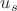$u_{s}$