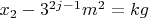 $x_2-3^{2j-1}m^2=kg$