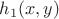 $h_1(x,y)$