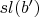 $sl(b')$