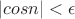 $|cos n|<\epsilon$ $|cos n|<\epsilon$
