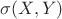 $\sigma(X, Y)$