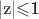 |z|$\leqslant $1