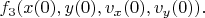 $f_3(x(0),y(0),v_x(0),v_y(0)).$