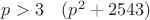 $p>3\quad (p^2+2543)$
