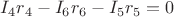 $I_4r_4-I_6r_6-I_5r_5=0$