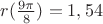 $r (\frac{9\pi} {8})=1,54$