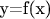 y=f(x)