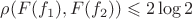$\rho(F(f_1),F(f_2))\leqslant2\log2$ $\rho(F(f_1),F(f_2))\leqslant2\log2$