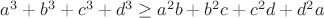 $a^3+b^3+c^3+d^3\ge a^2b+b^2c+c^2d+d^2a$