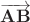 $\overrightarrow{\mathbf{AB}}$