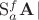 $\mathrm S^f_{\mathrf a}\mathbf A\!\mid$