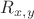 $R_{x,y}$