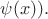 $\psi(x)).$