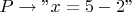 $P \rightarrow 