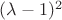 $(\lambda - 1)^2$