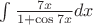 $\int \frac {7x}{1+\cos7x} dx$