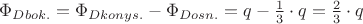${\Phi}_{D bok.}={\Phi}_{D konys.}-{\Phi}_{D osn.}=q - \frac{1}{3}\cdot q=\frac{2}{3}\cdot q$