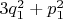 $3q_1^2+p_1^2$