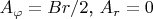 $A_\varphi = Br/2\text{, }A_r = 0$