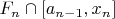$F_n\cap[a_{n-1},x_n]$