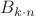 $B_{k \cdot n}$