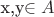 x,y\in A