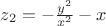 $z_2=-\frac{y^2}{x^2}-x$