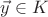 $\vec{y}\in K$