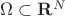 $\Omega \subset \mathbf R^N$