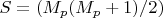 $S=(M_p(M_p+1)/2)$