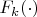 $F_k(\cdot)$