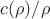 $c(\rho)/\rho$