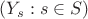 $(Y_s:s\in S)$