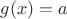 $g(x)=a$