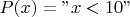 $P(x)=