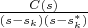 $\frac {C(s)} {(s-s_k)(s-s_k^*)}$