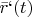 $\bar{r}`(t)$