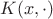 $\supp K(x,\cdot)$