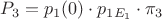 $P_3=p_1(0) \cdot p_{1E_1} \cdot \pi_3$