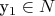 y_1\in{N}