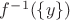 $f^{-1}(\{y\})$