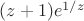 $(z+1)e^{1/z}$