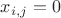 $x_{i, j} = 0$