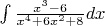 $\int \frac{x^3 -6}{x^4 +6x^2 +8}dx$