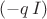 $(-q\,I)$