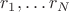 $\bs r_1,\ldots \bs r_N$