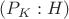 $(P_K : H)$